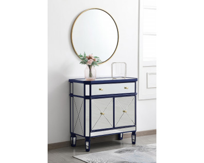 Elegant 32" Mirrored Cabinet - Blue (MF6-1002BL)