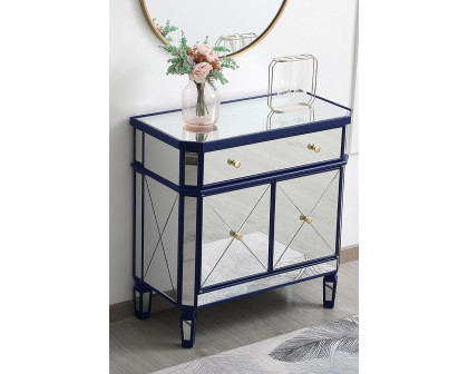 Elegant 32" Mirrored Cabinet - Blue (MF6-1002BL)