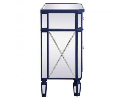 Elegant 32" Mirrored Cabinet - Blue (MF6-1002BL)