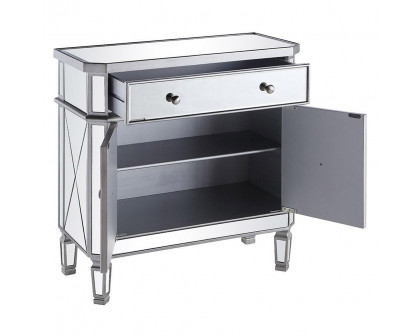 Elegant 32" Mirrored Cabinet - Silver (MF6-1002SC)