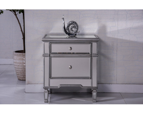 Elegant 1 Door Cabinet - Silver (MF6-1016S)