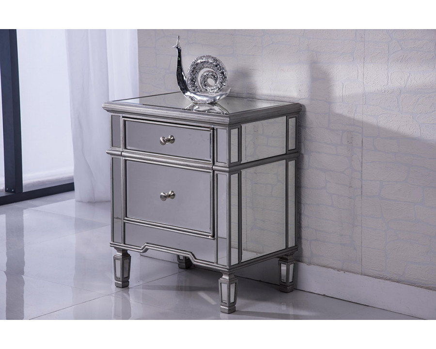 Elegant 1 Door Cabinet - Silver (MF6-1016S)