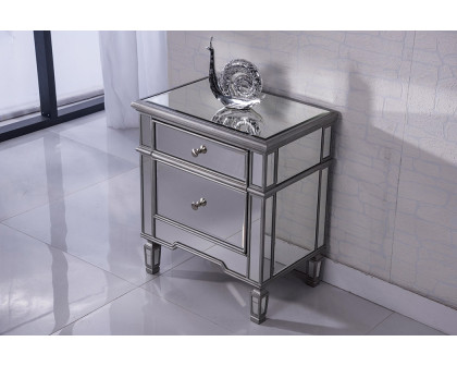 Elegant 1 Door Cabinet - Silver (MF6-1016S)