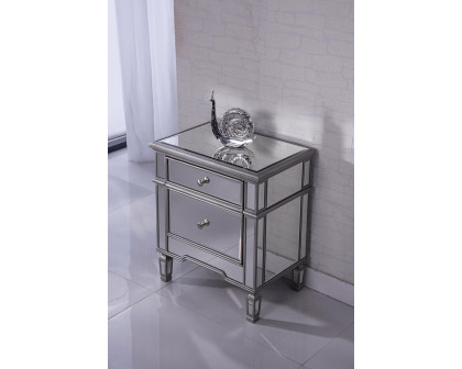 Elegant 1 Door Cabinet - Silver (MF6-1016S)