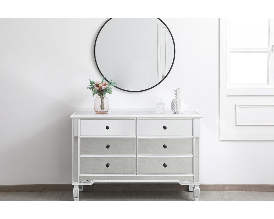 Elegant 6 Drawer Dresser - White (MF6-1017AW)