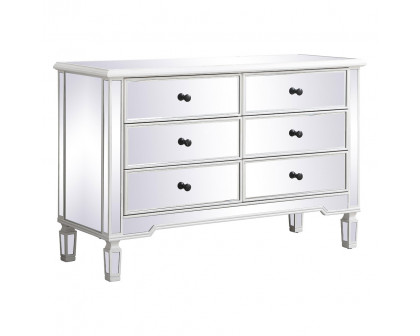 Elegant 6 Drawer Dresser - White (MF6-1017AW)