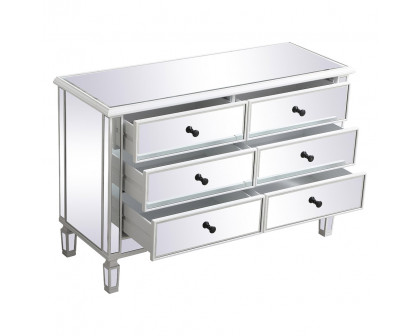 Elegant 6 Drawer Dresser - White (MF6-1017AW)