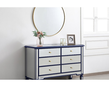 Elegant 6 Drawer Dresser - Blue (MF6-1017BL)