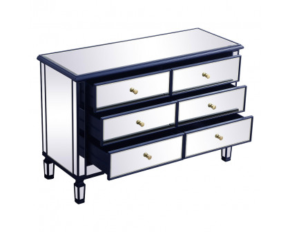 Elegant 6 Drawer Dresser - Blue (MF6-1017BL)