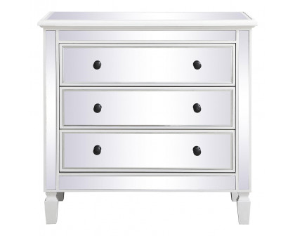 Elegant - Mirrored 3 Drawer Chest