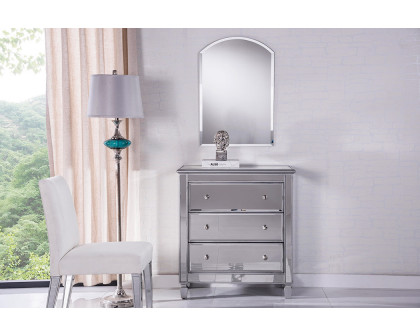 Elegant - Mirrored 3 Drawer Chest