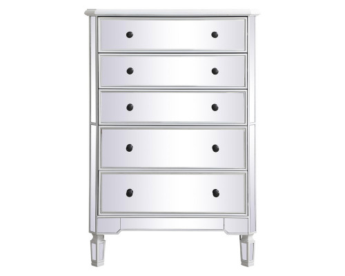 Elegant 5 Drawer Cabinet - White (MF6-1026AW)