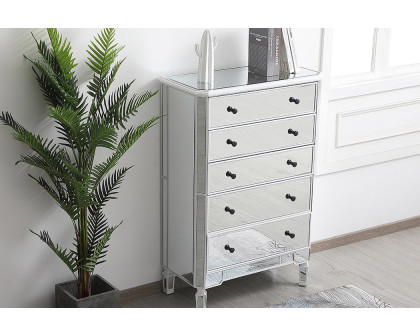 Elegant 5 Drawer Cabinet - White (MF6-1026AW)