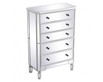 Elegant 5 Drawer Cabinet - White (MF6-1026AW)