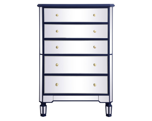 Elegant 5 Drawer Cabinet - Blue (MF6-1026BL)