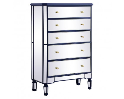 Elegant 5 Drawer Cabinet - Blue (MF6-1026BL)