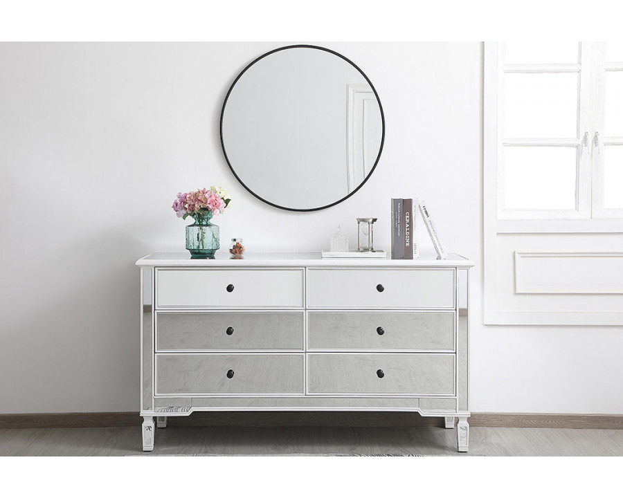 Elegant 6 Drawers Cabinet - White (MF6-1036AW)