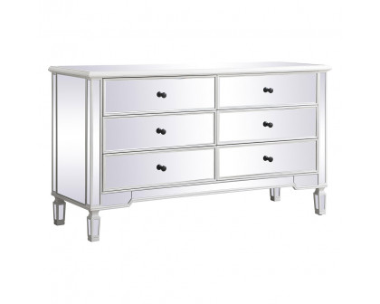 Elegant 6 Drawers Cabinet - White (MF6-1036AW)