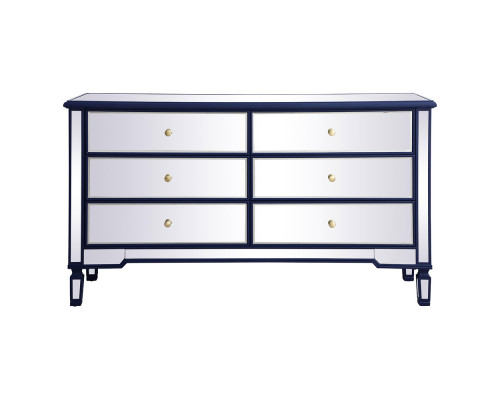 Elegant 6 Drawers Cabinet - Blue (MF6-1036BL)