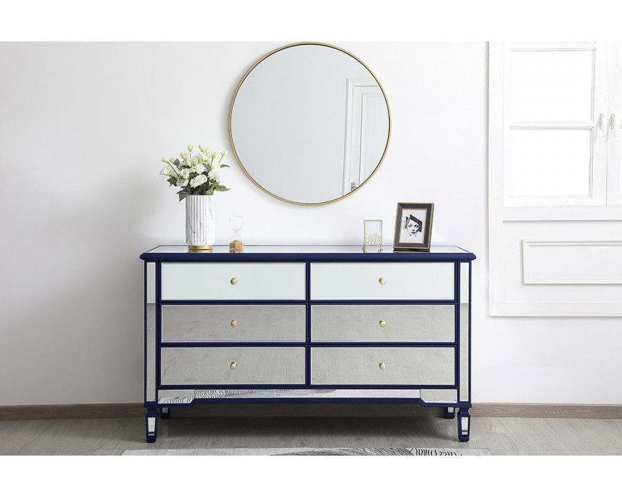 Elegant 6 Drawers Cabinet - Blue (MF6-1036BL)