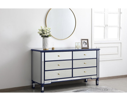 Elegant 6 Drawers Cabinet - Blue (MF6-1036BL)