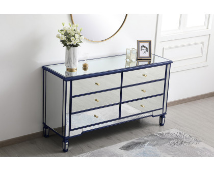 Elegant 6 Drawers Cabinet - Blue (MF6-1036BL)