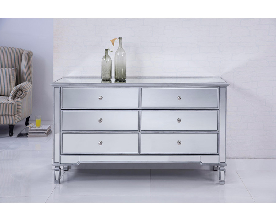 Elegant 6 Drawers Cabinet - Silver (MF6-1036S)