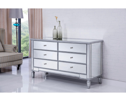 Elegant 6 Drawers Cabinet - Silver (MF6-1036S)