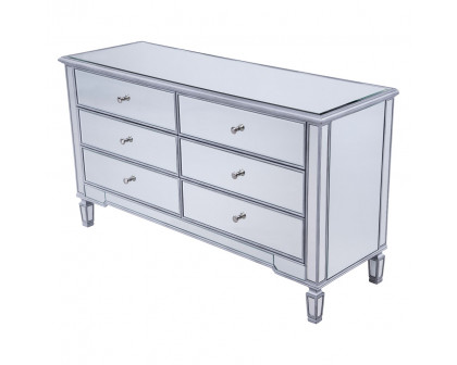 Elegant 6 Drawers Cabinet - Silver (MF6-1036S)