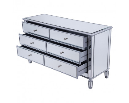 Elegant 6 Drawers Cabinet - Silver (MF6-1036S)