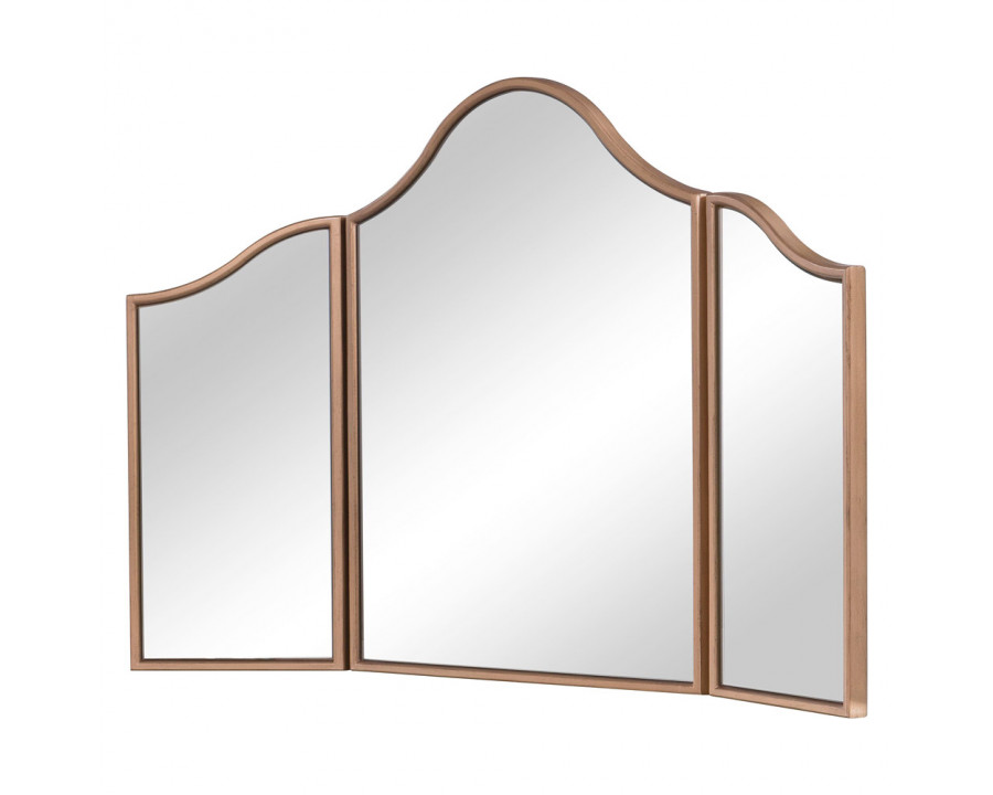 Elegant Chamberlan Contemporary Mirror - Gold, L 39" (MF6-1105G)