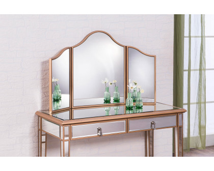 Elegant Chamberlan Contemporary Mirror - Gold, L 39" (MF6-1105G)