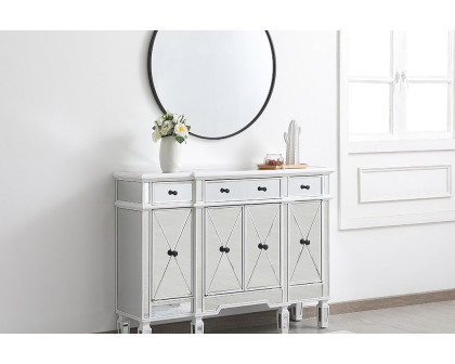 Elegant 3 Drawer 4 Door Cabinet - White (MF6-1111AW)