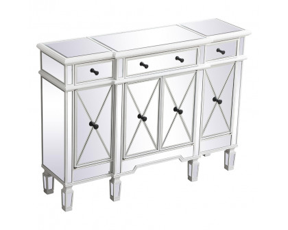 Elegant 3 Drawer 4 Door Cabinet - White (MF6-1111AW)