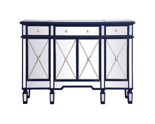 Elegant 3 Drawer 4 Door Cabinet - Blue (MF6-1111BL)