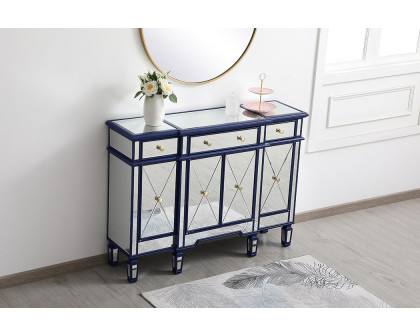 Elegant 3 Drawer 4 Door Cabinet - Blue (MF6-1111BL)