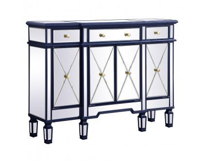 Elegant 3 Drawer 4 Door Cabinet - Blue (MF6-1111BL)