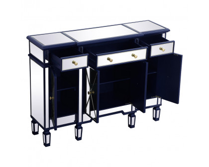 Elegant 3 Drawer 4 Door Cabinet - Blue (MF6-1111BL)