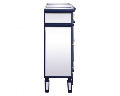 Elegant 3 Drawer 4 Door Cabinet - Blue (MF6-1111BL)