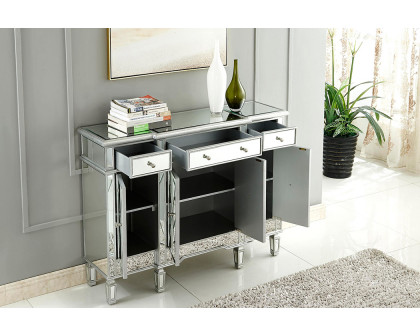 Elegant 3 Drawer 4 Door Cabinet - Silver (MF6-1111SC)