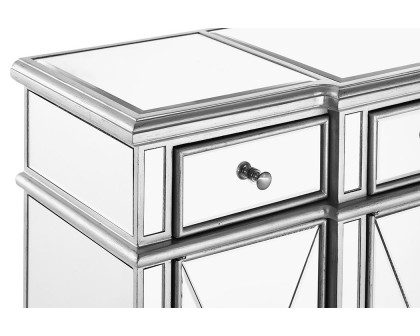 Elegant 3 Drawer 4 Door Cabinet - Silver (MF6-1111SC)