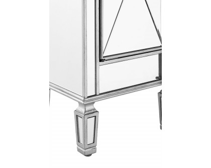 Elegant 3 Drawer 4 Door Cabinet - Silver (MF6-1111SC)