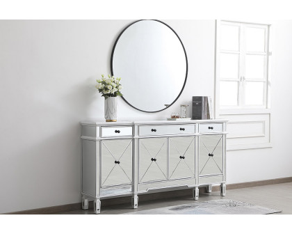 Elegant 72" Mirrored Credenza - White (MF6-2111AW)