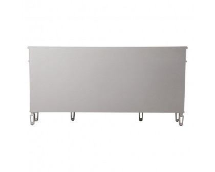 Elegant 72" Mirrored Credenza - Silver (MF6-2111SC)