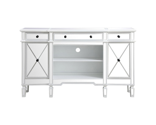 Elegant Contempo 60" Mirrored Credenza - White (MF61060AW)