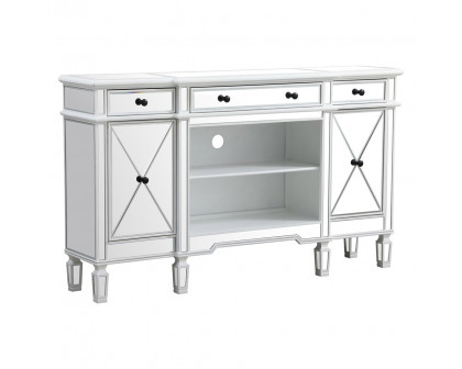 Elegant Contempo 60" Mirrored Credenza - White (MF61060AW)