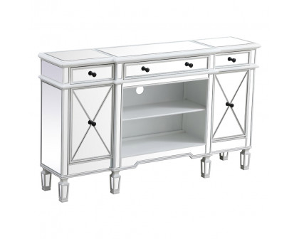 Elegant Contempo 60" Mirrored Credenza - White (MF61060AW)