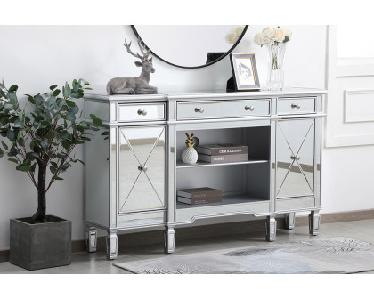 Elegant Contempo 60" Mirrored Credenza - Silver (MF61060SC)