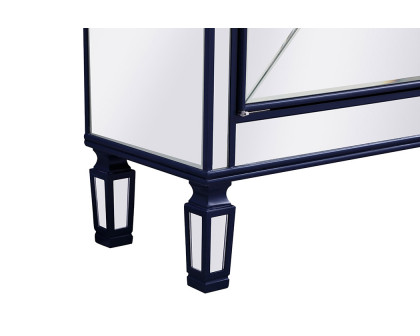 Elegant Contempo 72" Mirrored Credenza - Blue (MF61072BL)