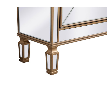 Elegant Contempo 72" Mirrored Credenza - Gold (MF61072G)